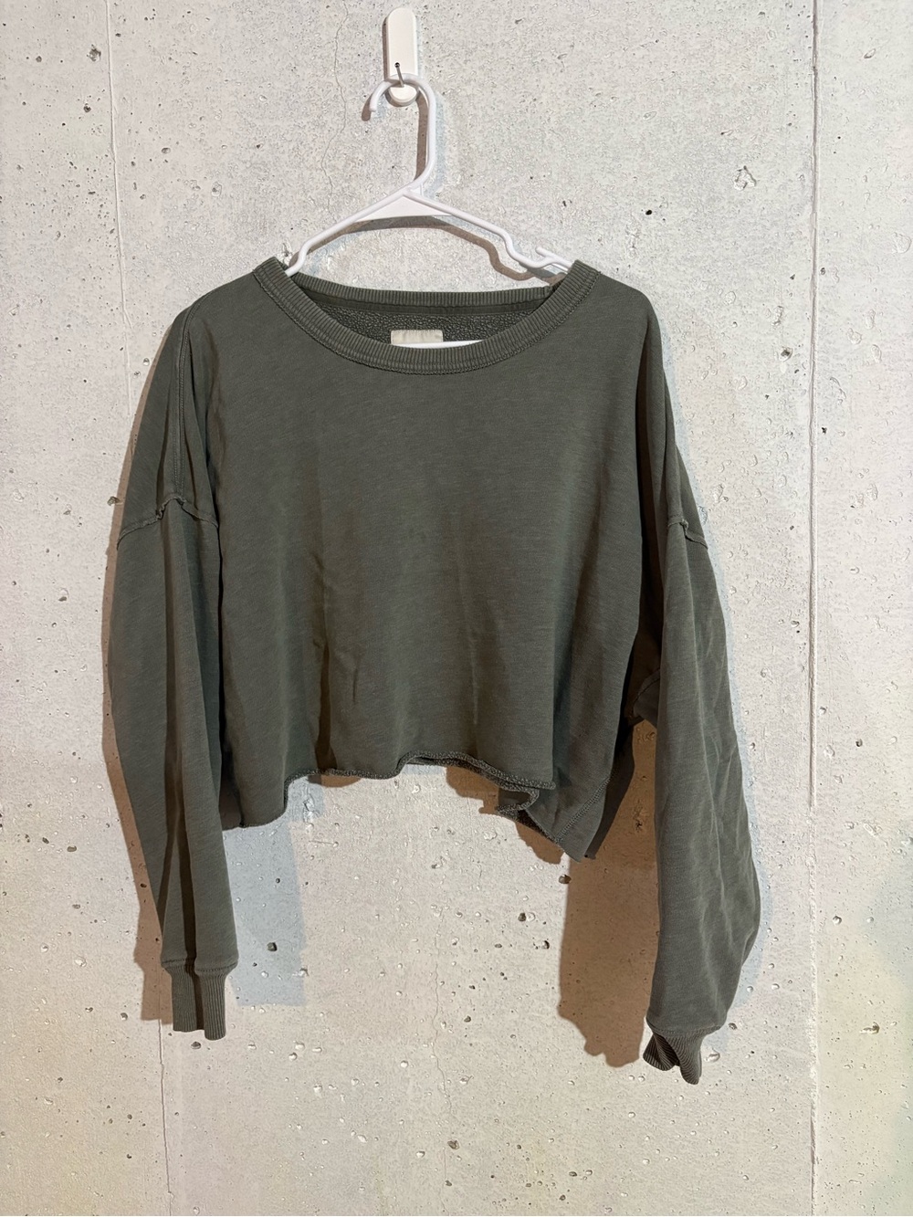 American Eagle Oversized Cropped Sweatshirt | Size: Small